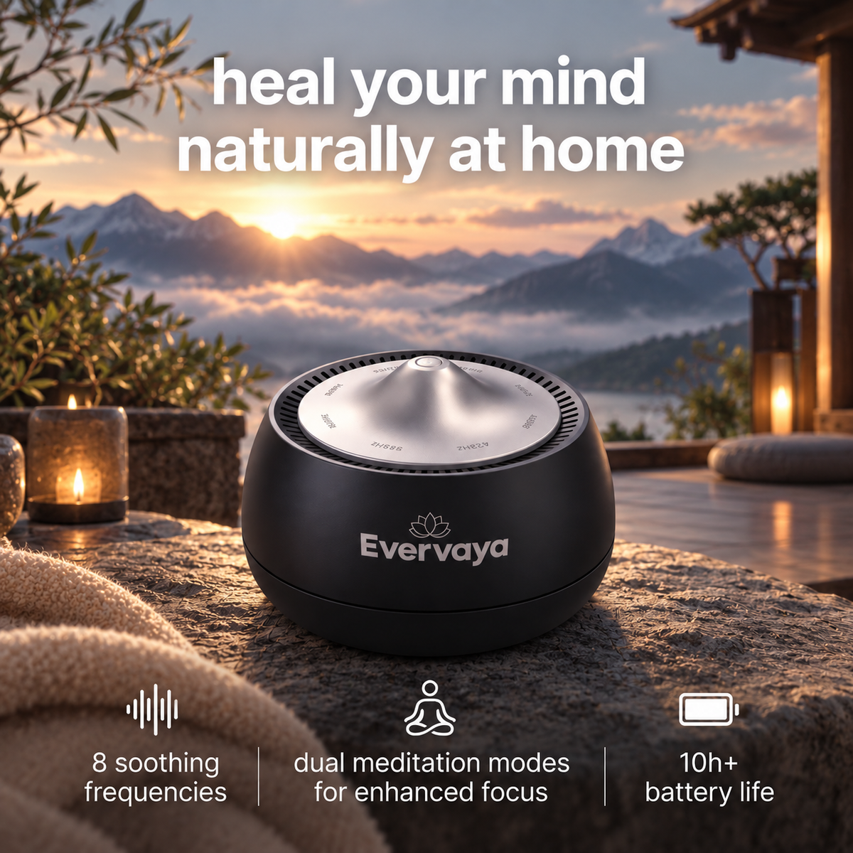 Evervaya™ Tibetan-Inspired Singing Bowl